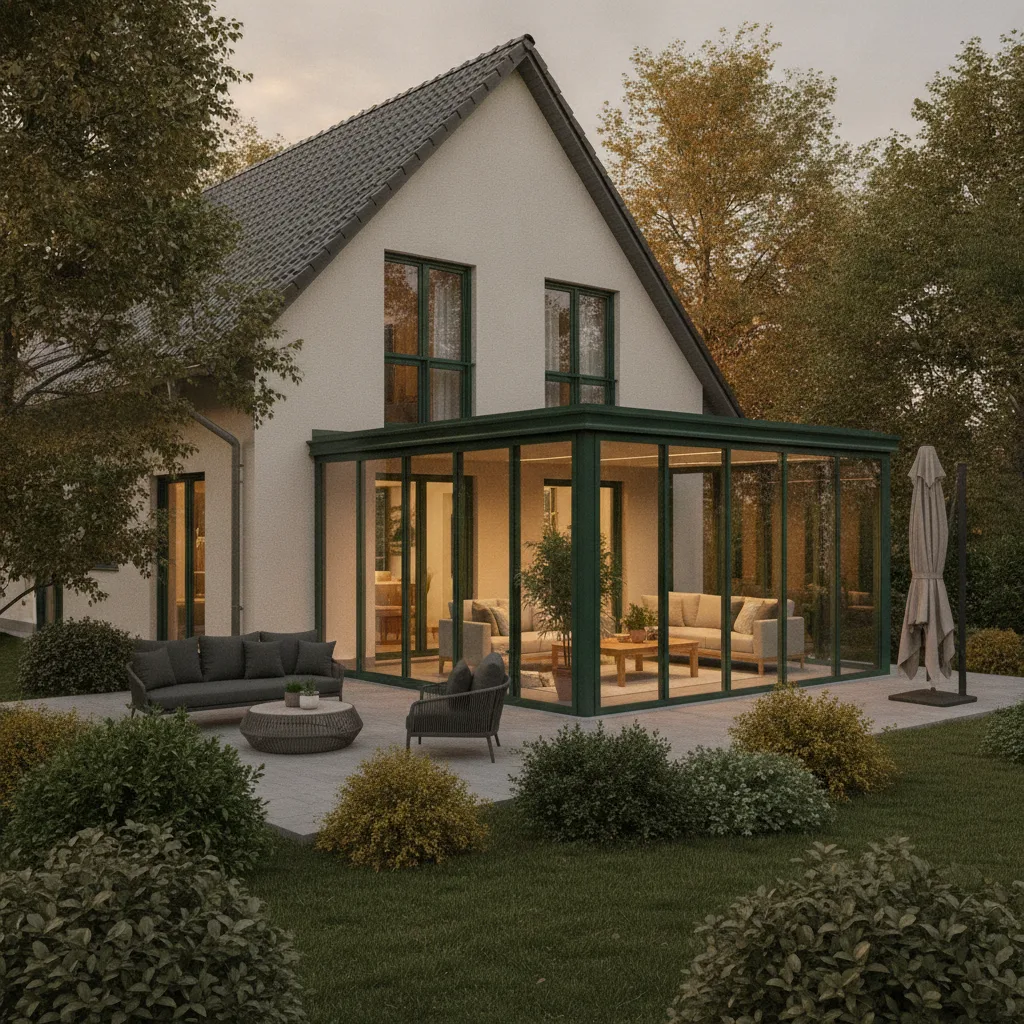 Fertig eingerichteter Wintergarten als Komplettangebot